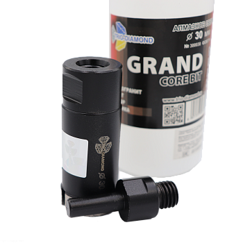 Коронка алмазная по керамограниту 30 мм Серебряная пайка GCB774 Trio-Diamond