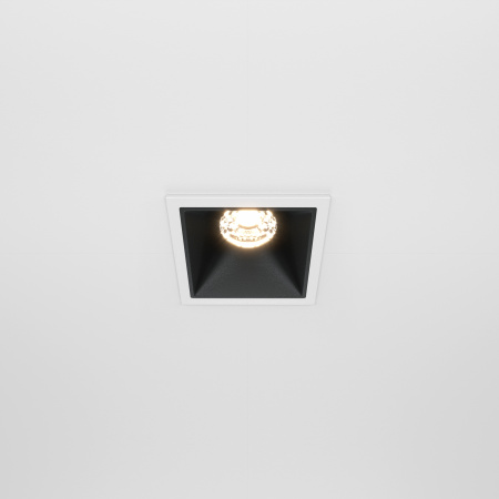 Встраиваемый светильник LED 10Вт Бело-черный IP20 Downlight DL043-01-10W3K-D-SQ-WB Technical Maytoni
