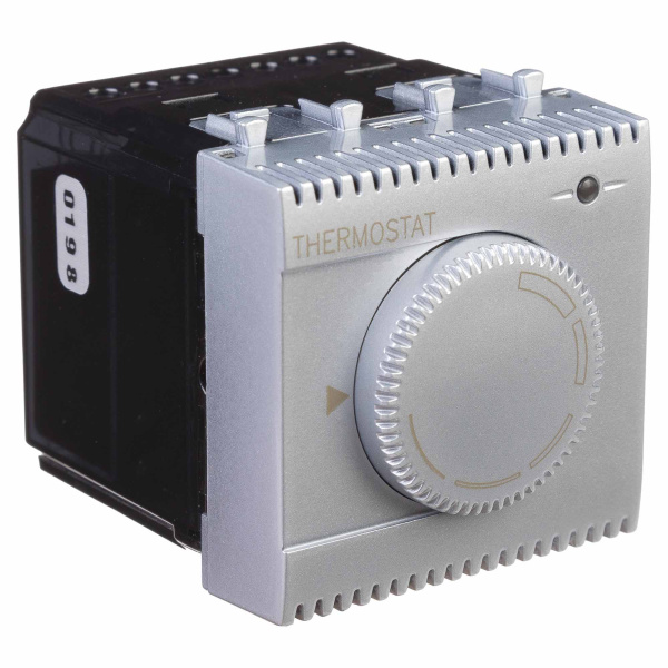 Термостат модульный для теплых полов, "Avanti", "Закаленная сталь", 2 модуля DKC