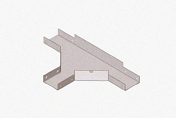 Лоток тройниковый замковый глухой ОТЗГ 150х100 У3, окрашенный, S1,5