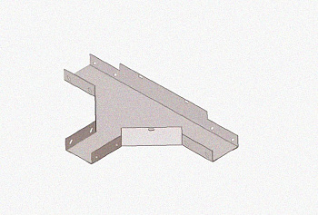 Лоток тройниковый замковый перфорированный ОТЗ 100х50 УТ1,5, оцинкованный лист S1,0