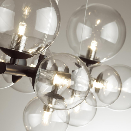 Люстра G9 7*40W TOVI черный/прозрачный ODEON LIGHT