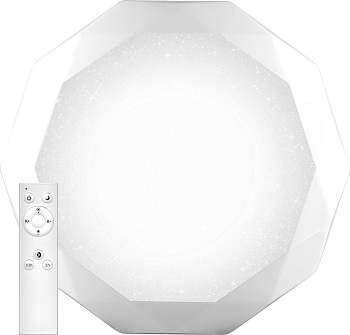 Светодиодный управляемый светильник накладной Feron AL5200 DIAMOND тарелка 36W 3000К-6000K белый