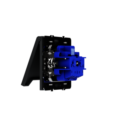 Розетка встраиваемая Voltum S70 с заземлением, защитными шторками и крышкой 16А, (графит)