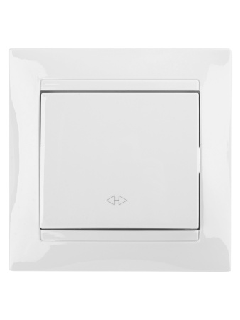 Перекрестный выключатель 1-кл. 10А белый "Лама" TDM