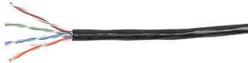 ITK Кабель связи витая пара ШПД U/UTP кат.5E 4 пары solid LDPE 305м черный
