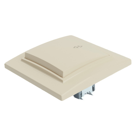 Переключатель 1-клавишный STEKKER PSW10-9005-02, 250В, 10А, серия Эрна, слоновая кость