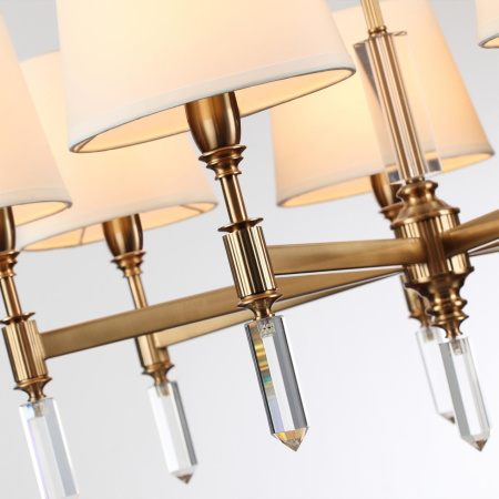 Люстра E14 7*40W LONDON бронзовый/белый/ткань ODEON LIGHT