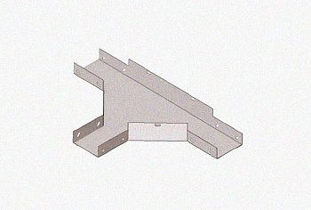Лоток тройниковый глухой ОТГ 50х50 УХЛ1, оцинкованный лист S1,5