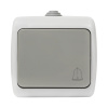Мурманск Кнопка звонка 1-клавишная 10А IP54 серая EKF