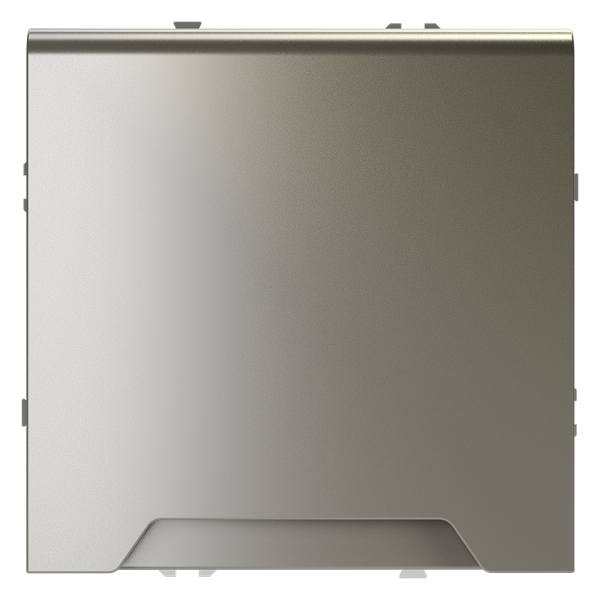 Розетка встраиваемая Voltum S70 с заземлением, защитными шторками и крышкой 16А, (шелк)