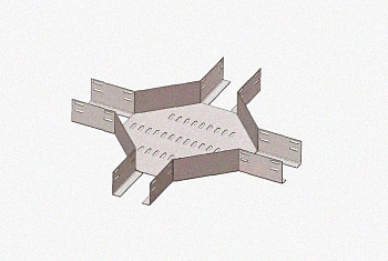 Лоток крестообразный глухой КМГ 50х50 УХЛ1, оцинкованный лист S1,0
