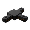 09-125 Коннектор Т-образный, однофазный, для накладного/подвесного шинопровода, IP20, 105х70х18мм, чёрный, пластик Apeyron