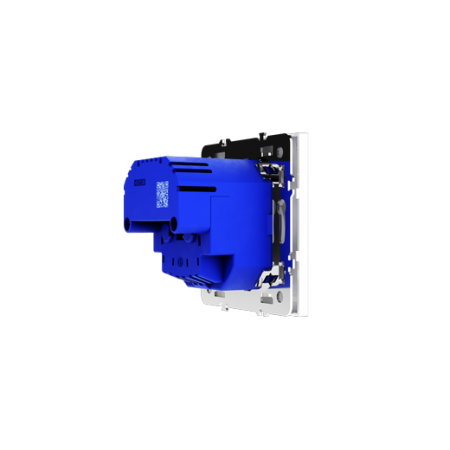 Розетка встраиваемая Voltum S70 с заземлением и защитными шторками, 16А, с USB, A+A, (белый глянцевый)
