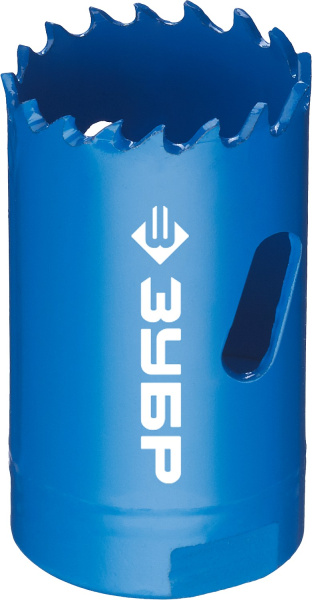 35мм, коронка биметаллическая, быстрорежущая сталь ЗУБР