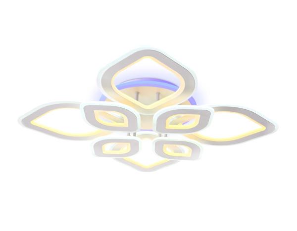 Потолочный светодиодный светильник с пультом FA8844/4+4 WH белый 3000K/4200K/6400K 190W 770*770*120 (ПДУ РАДИО 2.4G) Ambrella Light