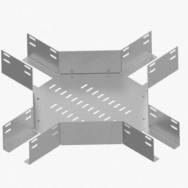 Лоток крестообразный глухой КМГ 600х65 УТ1,5, оцинкованный лист S1,5