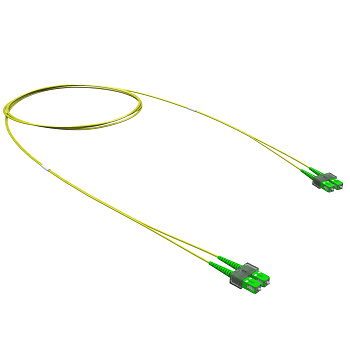 Оптический коммутационный шнур Duplex SC/APC-SC/APC, 9/125 (OS2), 3 м DKC