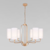 Подвесная люстра с абажурами 6*E14 40Вт золотой IP20 Purezza (60128/6 золото) Eurosvet