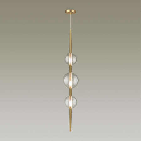 Подвес G9 3*5W LAZIA бронзовый/прозрачный/стекло ODEON LIGHT