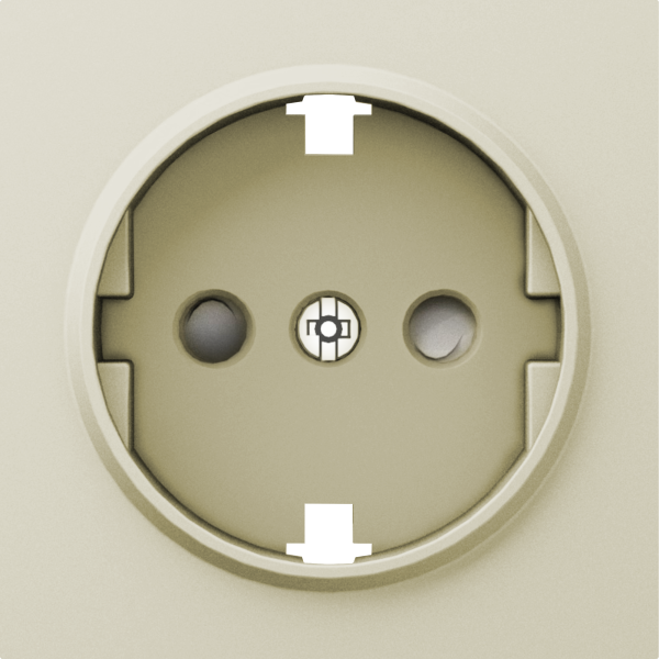 Donel A07 шампань накладка для розетки Schuko с заземлением, со шторками 16A 250 В~,серия DB