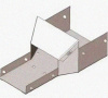 Лоток переходной замковый ЛПЗ 150х100-100х50 УТ1,5, оцинкованный лист, S1,5