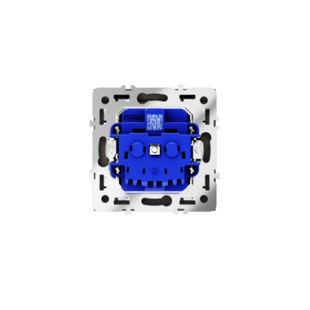 Розетка встраиваемая Voltum S70 с заземлением, защитными шторками и крышкой 16А, (кашемир)
