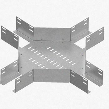 Лоток крестообразный перфорированный КМ 50х50 УТ1,5, оцинкованный лист S1,0