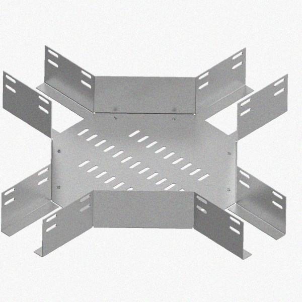 Лоток крестообразный перфорированный КМ 50х50 УТ1,5, оцинкованный лист S1,0