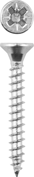 Саморезы СУ-Б универсальные, 25 x 5,0 мм, 450шт, белый цинк, ЗУБР