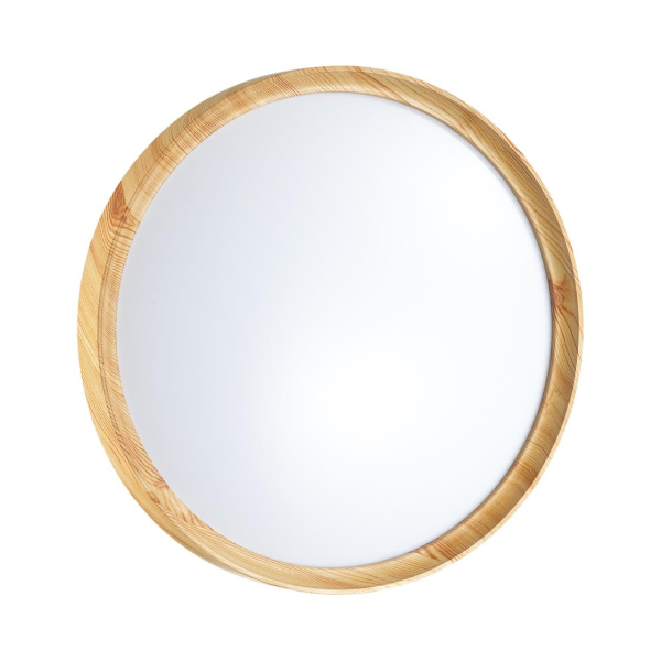 Св-к пластик/белый/под дерево LED 72Вт 3000-6500K D490 IP43 пульт ДУ/LampSmart WOODI SONEX