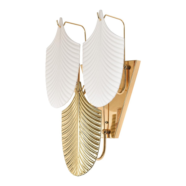 Бра Золото/Золото, Белый, Прозрачный E14 3*40Вт WE126.03.301 WERTMARK