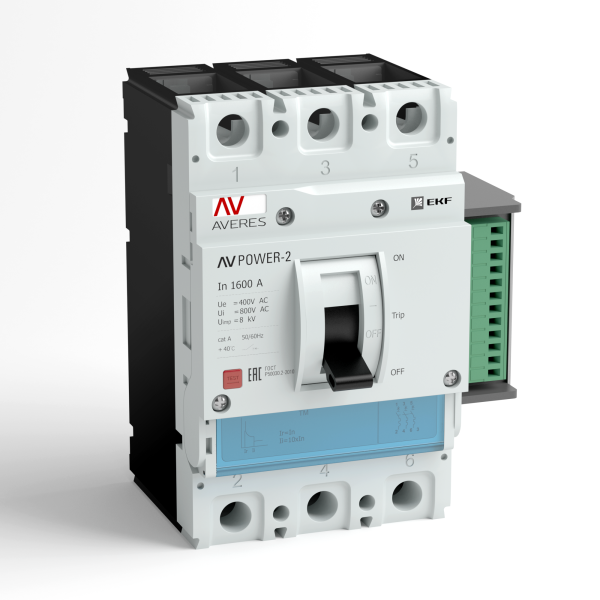 Выключатель автоматический AV POWER-5/3 1600А 70кА ETU6,0 AVERES EKF