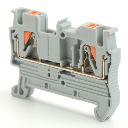 Зажим пружинный, 2-проводной проходной ЗНИ - 2,5, JXB PT 2,5, серый LD572-1-25 STEKKER Зажим пружинный, 2-проводной проходной ЗНИ - 2,5, JXB PT 2,5, серый LD572-1-25 STEKKER