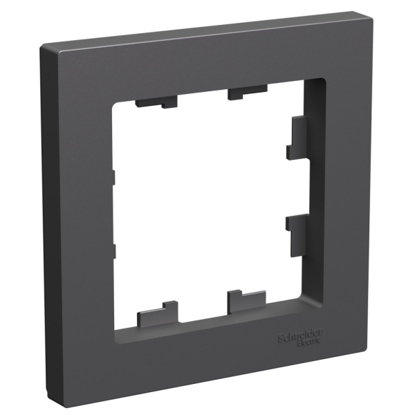 ATLASDESIGN 1-постовая РАМКА, БАЗАЛЬТ (уп.10шт) Schneider Electric