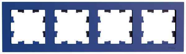 ATLASDESIGN Рамка 4-постовая универсальная, аквамарин Schneider Electric