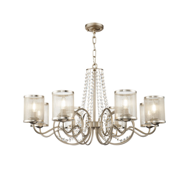 Люстра 8*E14 40Вт Матовое Золото IP20 Bonadonna FR2036PL-08G Freya