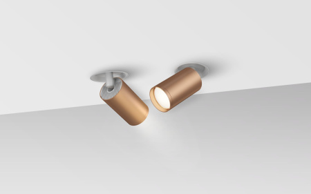 Встраиваемый светильник 1*GU10 10Вт Белый и Медь матовая IP20 FOCUS S C058CL-1WC Technical