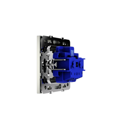 Розетка встраиваемая Voltum S70 с заземлением 16А, (сталь)