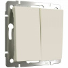 Встраиваемые механизмы Выключатель СУ 2 кл 10А айвори матовый IP20 Werkel