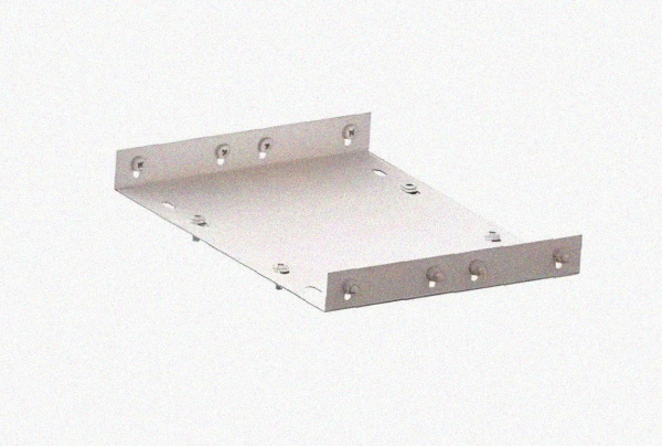 Соединитель лотковый замковый СЛЗ-600х80 УХЛ1, оцинкованный лист, S1,5