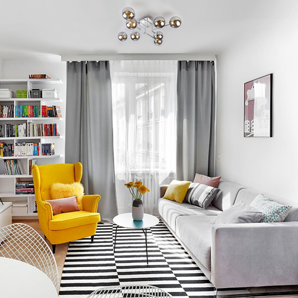 Потолочный светильник с плафонами 8*E14 40Вт хром IP20 (30140/8 хром) Eurosvet