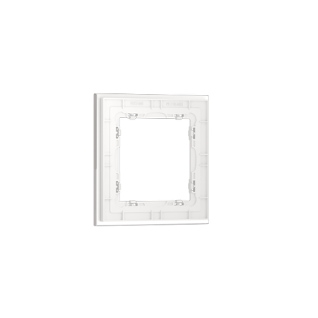 Рамка стеклянная Voltum S70 на 1 пост, (белый, стекло)