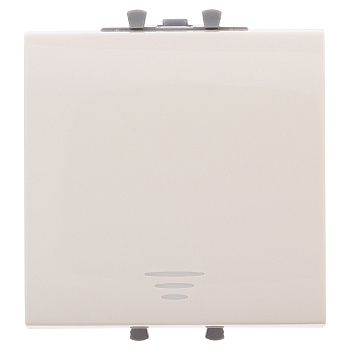 Кнопка одноклавишная модульная, "Avanti", "Ванильная дымка", 2 модуля DKC