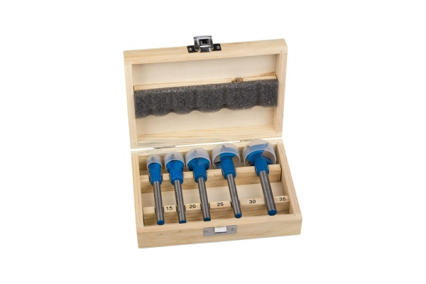 Композит 5 шт., 15-20-25-30-35мм, набор сверл форстнера композитных, твердосплавные резцы (B) ЗУБР