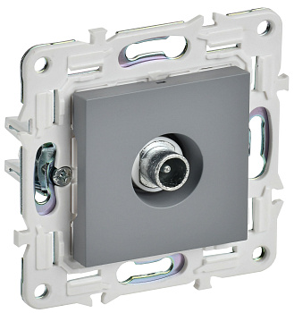 SKANDY Розетка TV проходная SK-A17Gr серый IEK