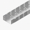 Лоток монтажный цельный перфорированный ЛМЦ50х50х2000 УТ1,5, оцинкованный лист, S1,0