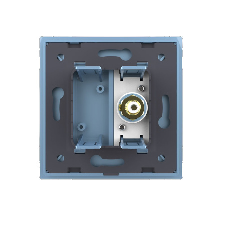 Розетка видео RCA "тюльпан" Синяя Livolo