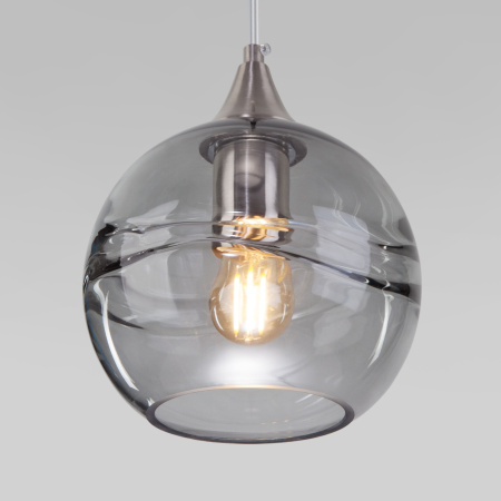 Подвесной светильник 1*E27 40Вт никель IP20 (50221/1 дымчатый) Eurosvet