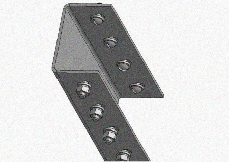 Соединитель стоек СС УТ1,5, нержавеющая сталь (марка 12Х18Н10Т), S2,5